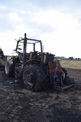 Fototapeta premium Traktor, Feuer