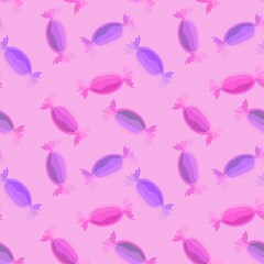 Kids seamless candy pattern for fabrics and textiles and packaging and gifts and cards and linens