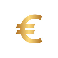 Euro icon with gold gradient