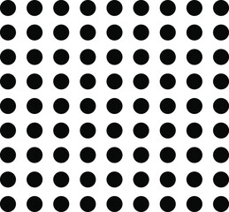 seamless pattern of dot vector illustration.Seamless vector pattern black polka dots on a white background.Abstract background. Decorative print.