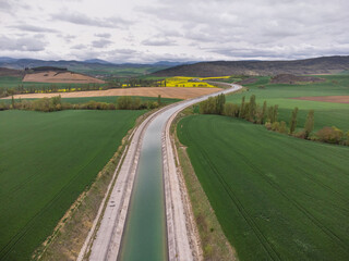 Water channel. Navarre Canal