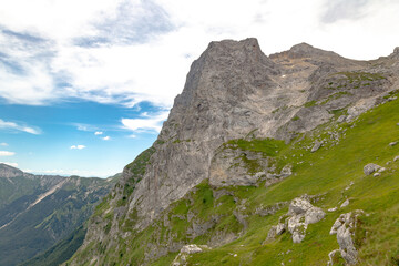 Fototapeta premium Il panorama dalla Madonnina a Prati di Tivo sul Gran Sasso