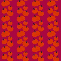Halloween seamless pumpkin pattern for fabrics and textiles and packaging and gifts and cards and linens and kids