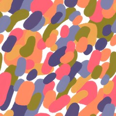 Seamless polka dots pattern for fabrics and textiles and packaging and gifts and cards and linens