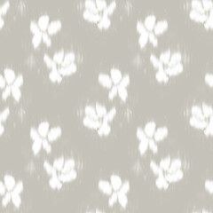 Watercolor blurred flower bud sakura cherry seamless pattern. Print for texile, fabric, stationery, cover, packaging, wallpaper