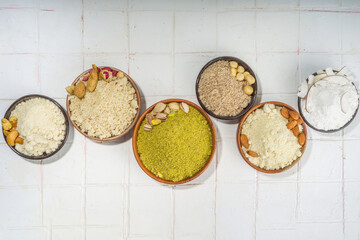 Alternative nut flour set