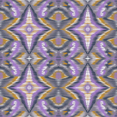 Ikat geometric oriental pattern rhombuses sketch hand art. Print for fabric, textile, wallpaper, covers, packaging, paper