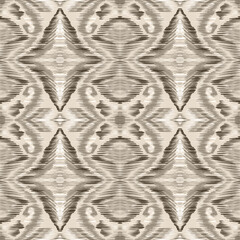Ikat geometric oriental pattern rhombuses sketch hand art. Print for fabric, textile, wallpaper, covers, packaging, paper