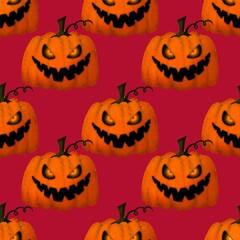 Halloween seamless pumpkin pattern for fabrics and textiles and packaging and gifts and cards and linens and kids