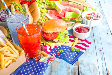 Memorial Day, USA Independence picnic party