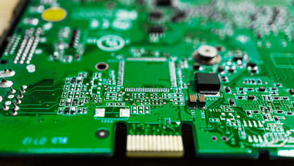 Fototapeta premium Board board inside precision equipment