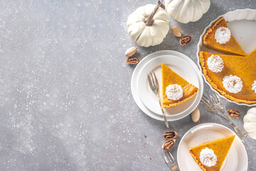 Traditional Autumn Pumpkin Pie