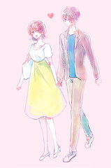 デートする男女