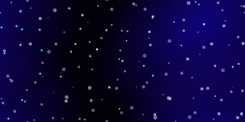 Falling Snowflakes seamless pattern flying snow