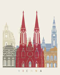 Vienna skyline poster