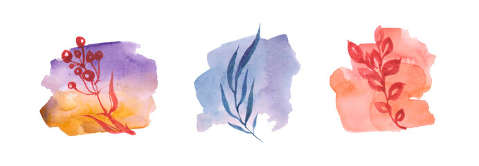 Creative vibrant grunge watercolor backgrounds