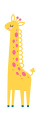 Cute giraffe Childish Cartoon Animal. Vector illustration