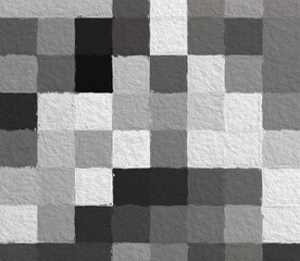 Black and white Geometric pattern with a rough texture background. Background texture wall and have copy space for text. Picture for creative wallpaper or design art work.