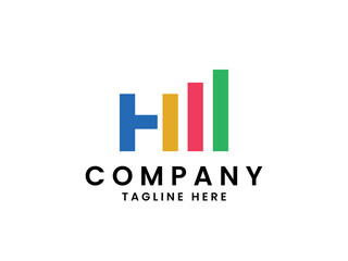 H investment for business logo design