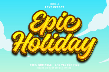 Fototapeta premium Epic Holiday Text Effect