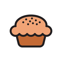 Pie , Bakery filled outline icon.