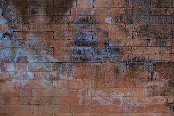 Old brick wall grunge background texture