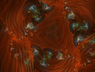 Imaginatory fractal abstract background Image