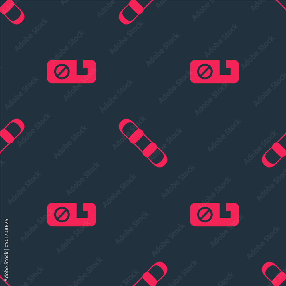 Aufkleber set please do not disturb and snowboard on seamless pattern. vector