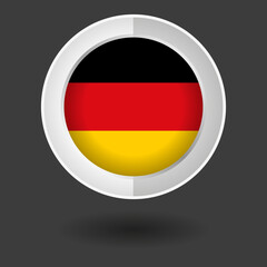 german flag button light vector graphic