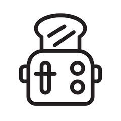 Toaster , Bakery outline icon.