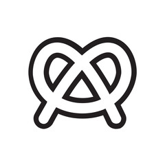 Pretzel , Bakery outline icon.