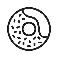 Donut , Bakery outline icon.