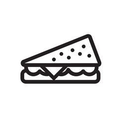 Sandwich , Bakery outline icon.