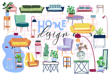 Interior Design Creator. Vector