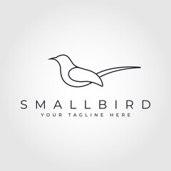 Bird line art design illustration vector template.