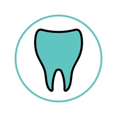 tooth care logo design vector