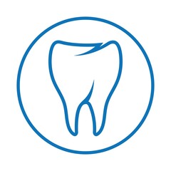 tooth care logo design vector