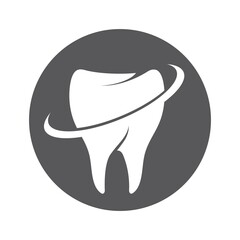 tooth care logo design vector