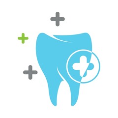 tooth care logo design vector