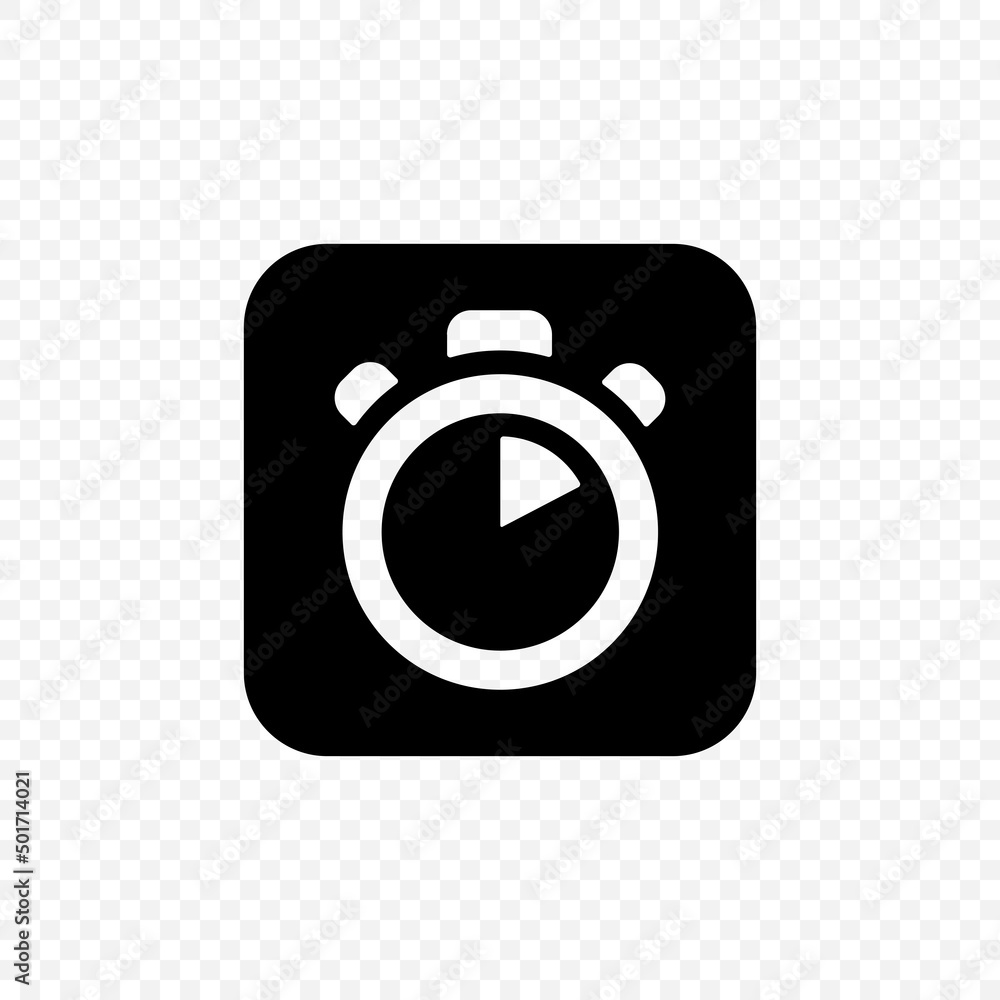 Poster time vector icon. stopwatch sign. timer icon symbol isolated on white background. vector eps 10