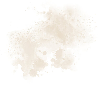 Watercolor Beige abstract Spot. Hand painted Brush Stroke. Illustration of ink Blotch for textured background