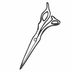 Doodle style scissors illustration. scissors, vector sketch illustration