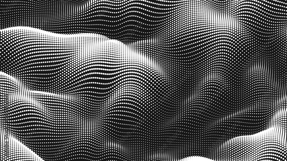 Poster point wave noise texture. abstract dot background. technological cyberspace background.