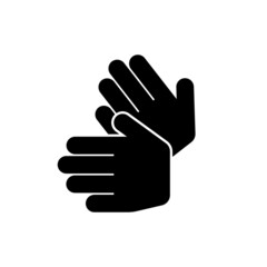 Sign language vector icon. Disabled symbol, Accessibility Icon isolated. Vector illustration EPS 10
