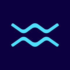 wm or mw logo,river flow design concept, suitable for companies, businesses, icons, stock vectors, templates, etc.