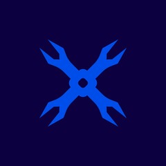 x logo,combination lock, suitable for company logos, templates, icons, etc