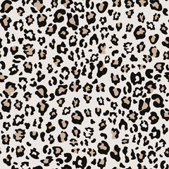 Fototapeta premium Leopard print integrity. Stylish background for fabric, paper, clothes. Animal pattern.