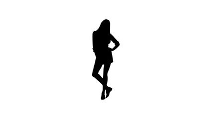 Fototapeta na wymiar girl silhouette