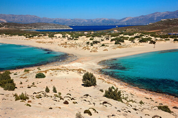 Fototapeta na wymiar ELAFONISSOS ISLAND, GREECE. The famous 