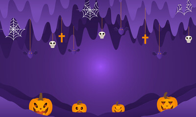 Halloween background For a party and sale on Halloween night.Happy Halloween banner.